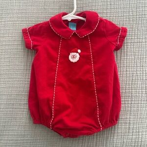 Claire & Charlie Christmas onesie with Santa Embroidery